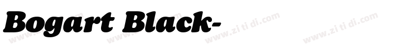 Bogart Black字体转换